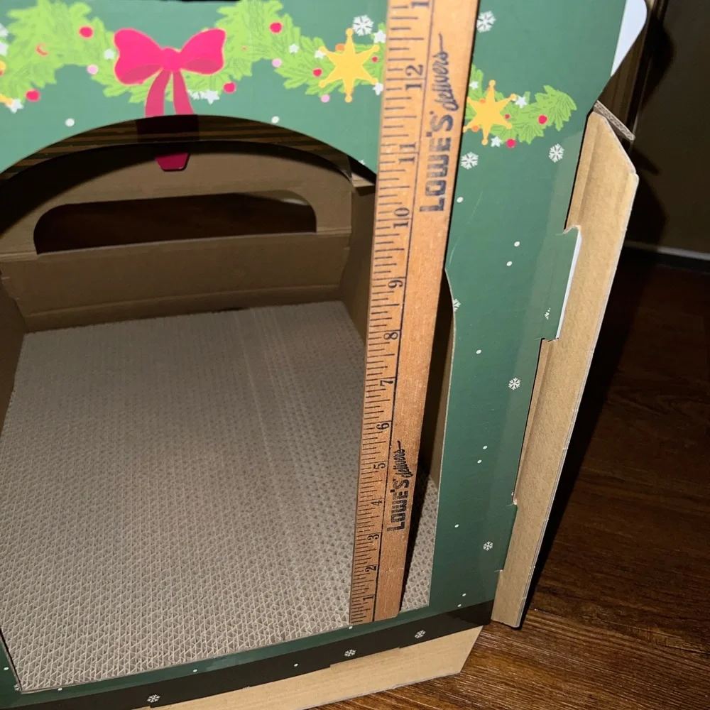 Merry Makings by Petco Holiday Train Cardboard Cat Scratcher Corrugated Base